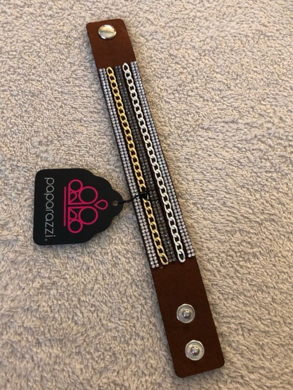Paparazzi Fashion Fiend brown urban bracelet